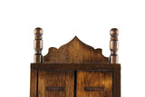 Vintage 1:12 Miniature Dollhouse Wooden Armoire Wardrobe Cabinet