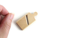 Vintage 1:12 Miniature Dollhouse Wooden Cutting Board with Slicer