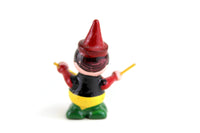 Vintage 1:12 Miniature Dollhouse Colorful Wooden Clown Drummer Figurine