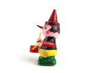 Vintage 1:12 Miniature Dollhouse Colorful Wooden Clown Drummer Figurine