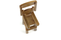 Vintage 1:12 Miniature Dollhouse Wooden High Chair