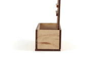 Vintage 1:12 Miniature Dollhouse Wooden Planter with Trellis
