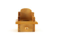 Vintage 1:12 Miniature Dollhouse Wooden Potty Chair