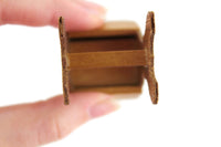 Vintage 1:12 Miniature Dollhouse Wooden Sewing Box