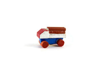 Vintage Miniature Dollhouse Wooden Toy Timber Lorry Truck