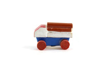Vintage Miniature Dollhouse Wooden Toy Timber Lorry Truck