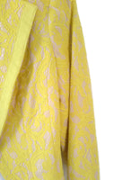 New Anthropologie Tuxedo Jacket "Yellow Cropped Lace Topper" by Elevenses, Size 4, Originally $158