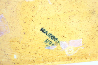 Vintage Haegar Rectangular Mustard Yellow Speckled Ceramic Pottery Planter