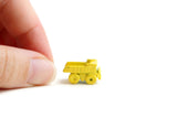 Vintage 1:12 Miniature Dollhouse Yellow Metal Toy Dump Truck