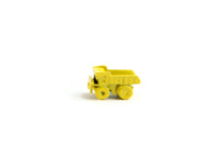 Vintage 1:12 Miniature Dollhouse Yellow Metal Toy Dump Truck
