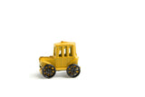 Vintage Miniature Dollhouse Yellow Metal Toy Tractor