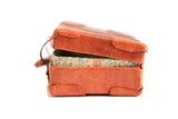 Artisan-Made Vintage Brown 1:12 Miniature Dollhouse Suitcase or Luggage