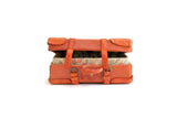 Artisan-Made Vintage Brown 1:12 Miniature Dollhouse Suitcase or Luggage