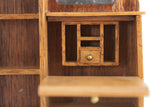 Artisan-Made Vintage 1:12 Miniature Dollhouse Curio Cabinet, Desk or Secretary by Reminiscence #4141 in Original Box