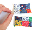 Vintage 1:12 Miniature Dollhouse Patchwork Quilt or Bedspread & Matching Pillows
