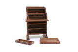 Vintage 1:12 Miniature Dollhouse Wooden Roll Top Desk