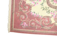 Vintage 1:12 Miniature Dollhouse Large Pink Keshishian Collection Rug or Carpet
