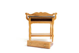 Vintage 1:12 Miniature Dollhouse Wooden Wash Basin Stand or Dry Sink