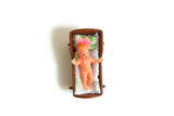 Artisan-Made Vintage Miniature Dollhouse Baby Cradle