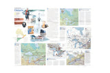 Vintage 1996 National Geographic Double-Sided Wall Map of Ontario, Canada