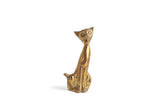 Vintage Brass Cat Figurine