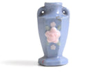 Vintage 1:12 Miniature Dollhouse Blue & Pink Floral Pattern Vase