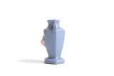Vintage 1:12 Miniature Dollhouse Blue & Pink Floral Pattern Vase