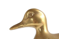 Vintage Brass Duck Figurine