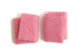 Vintage 1:12 Miniature Dollhouse Pink Floral Towel Set