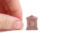 Vintage 1:12 Miniature Dollhouse Pink Mantel Clock