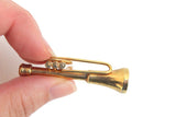 Vintage Brass 1:12 Miniature Dollhouse Trumpet