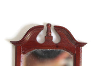 Vintage 1:12 Miniature Dollhouse Wooden Wall Mirror