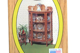 New Vintage 1:12 Miniature Dollhouse Chrysnbon China Cabinet Kit