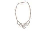 Vintage Clear White Rhinestone Necklace