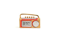 Vintage 1:12 Miniature Dollhouse Brass Radio Stereo Tape Player