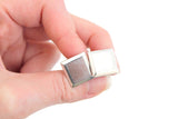 Vintage Silver Square Cuff Links