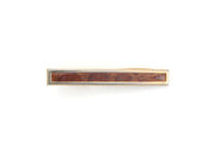 Vintage Gold & Brown Tie Clip