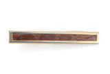 Vintage Gold & Brown Tie Clip