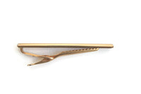 Vintage Gold & Brown Tie Clip