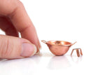 Vintage 1:12 Miniature Dollhouse Copper Colander or Strainer