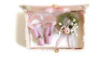 Artisan-Made Vintage 1:12 Miniature Dollhouse Ballerina Keepsake Box