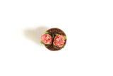 Vintage 1:12 Miniature Dollhouse Peach Potted Hyacinth