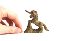Vintage Small Brass Unicorn Figurine
