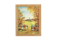 Vintage Petite Princess Dollhouse Miniature Gold Framed Painting