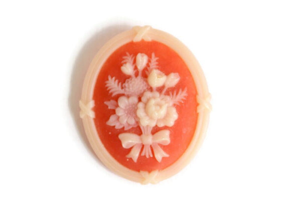 Vintage Avon Peach Cream Resin Cameo Brooch – The Mustard Dandelion