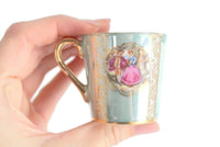 Vintage Blue & Gold Fragonard Porcelain Demitasse Teacup