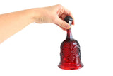 Vintage Avon Red Cranberry Glass Pressed Glass Cape Cod Collection Dinner Bell