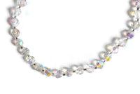Vintage Aurora Borealis Iridescent Crystal Beaded Necklace