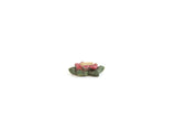 Vintage 1:12 Miniature Dollhouse Pink Flower Soap Dish