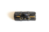 Artisan-Made Vintage Black 1:12 Miniature Dollhouse Purse or Handbag